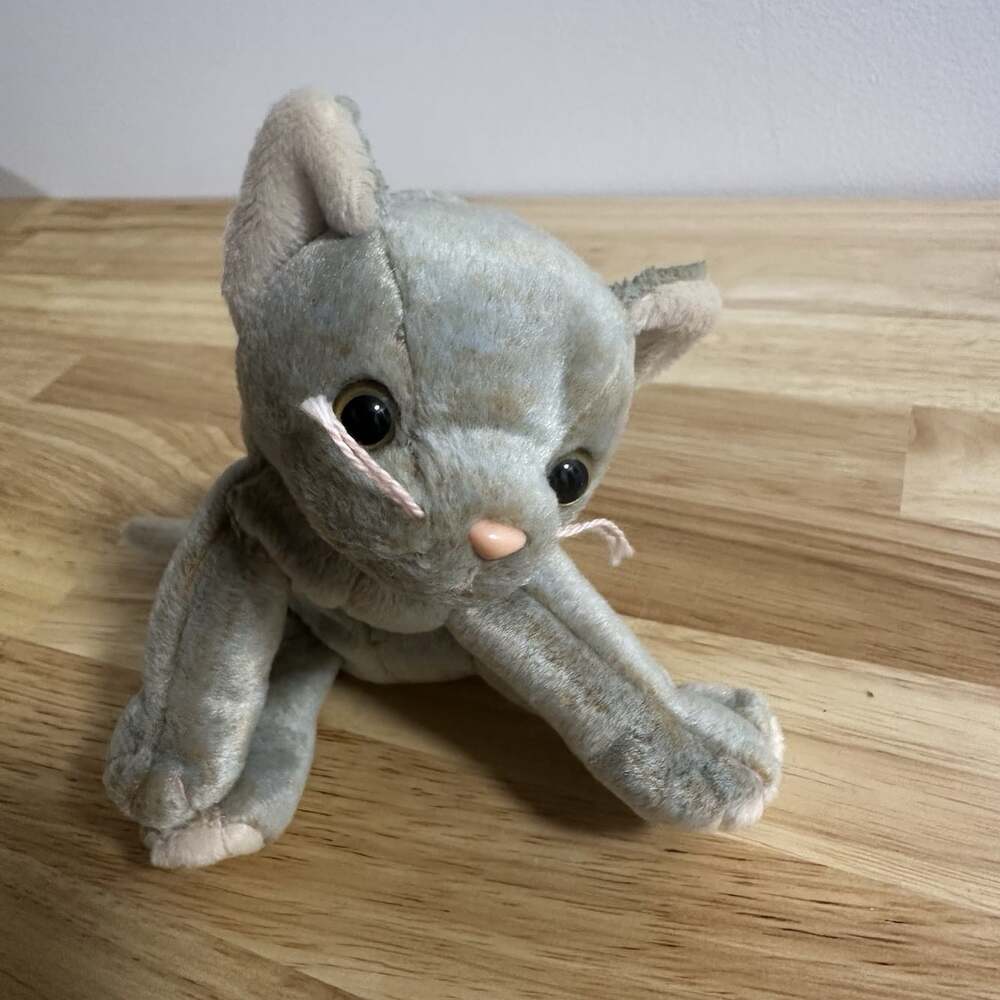 Ty Beanie Baby Scat The Cat Retired 1999 Plush Stuffed Animal